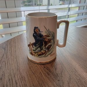 Norman Rockwell 1985 Braving The Storm mug